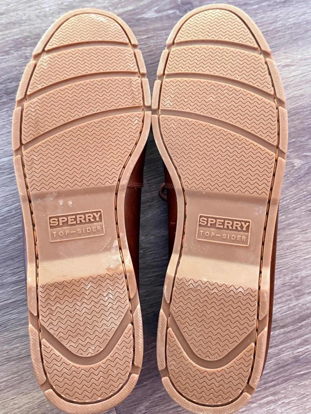 Sperry Top-Sider Leeward 2-Eye Leather Boat Shoes Men's Size 15 M Brown